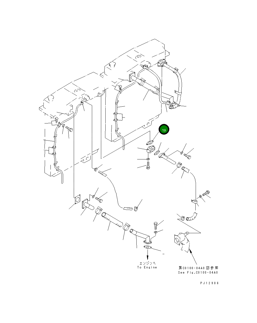 Прокладка 07343-24808 Komatsu