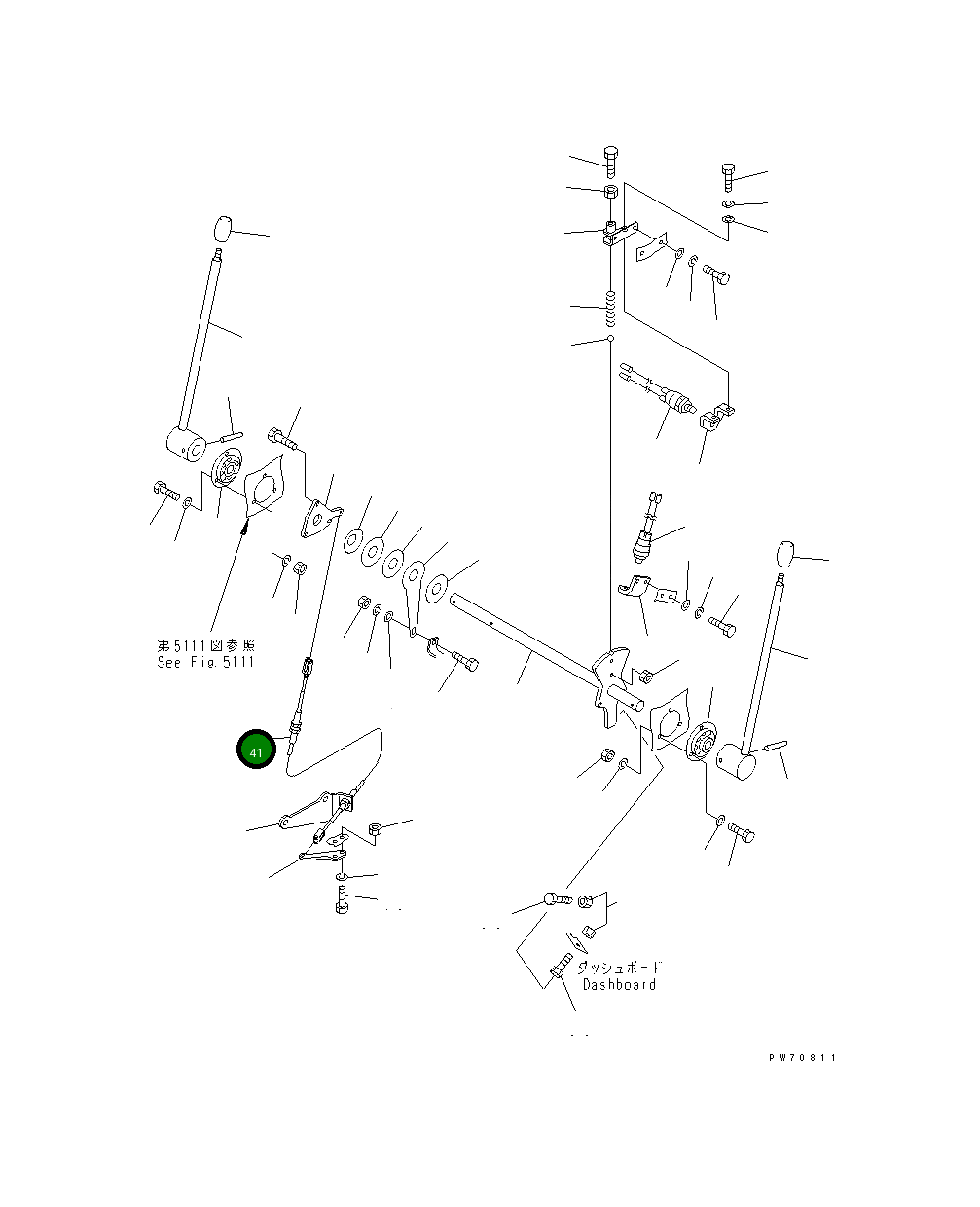 Провод 258-06-62290 Komatsu
