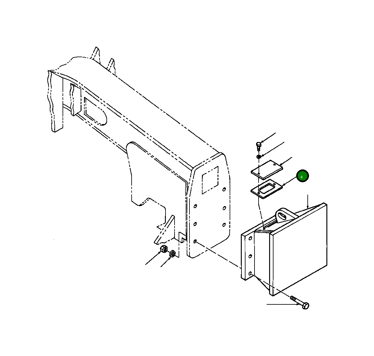 Прокладка 159 003 Komatsu
