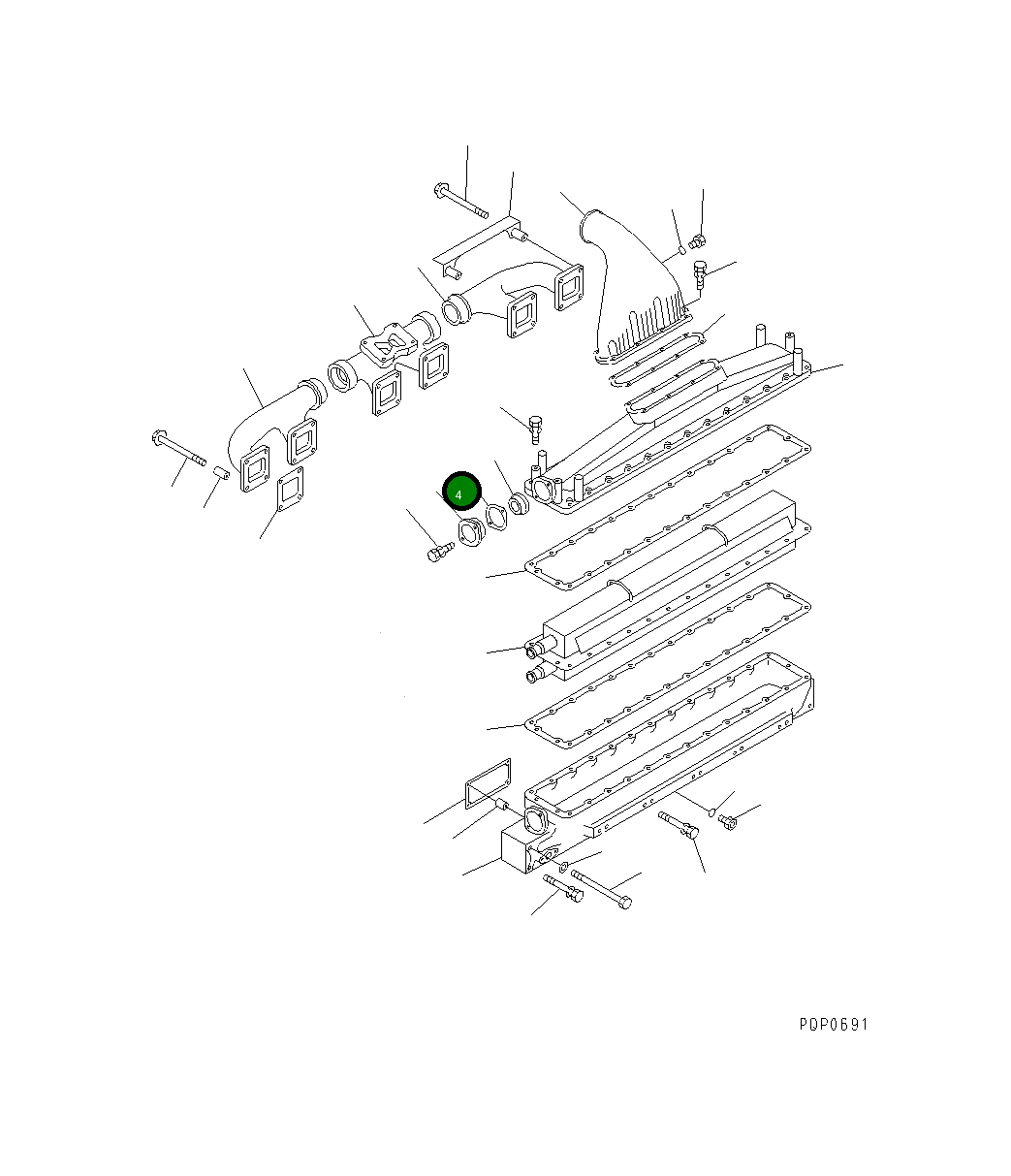 Прокладка CU3001305 Komatsu