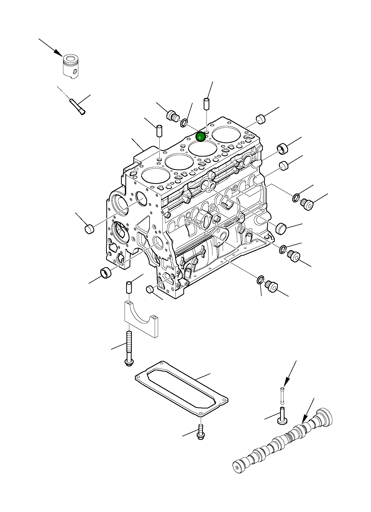 Пробка EA4895392 Komatsu