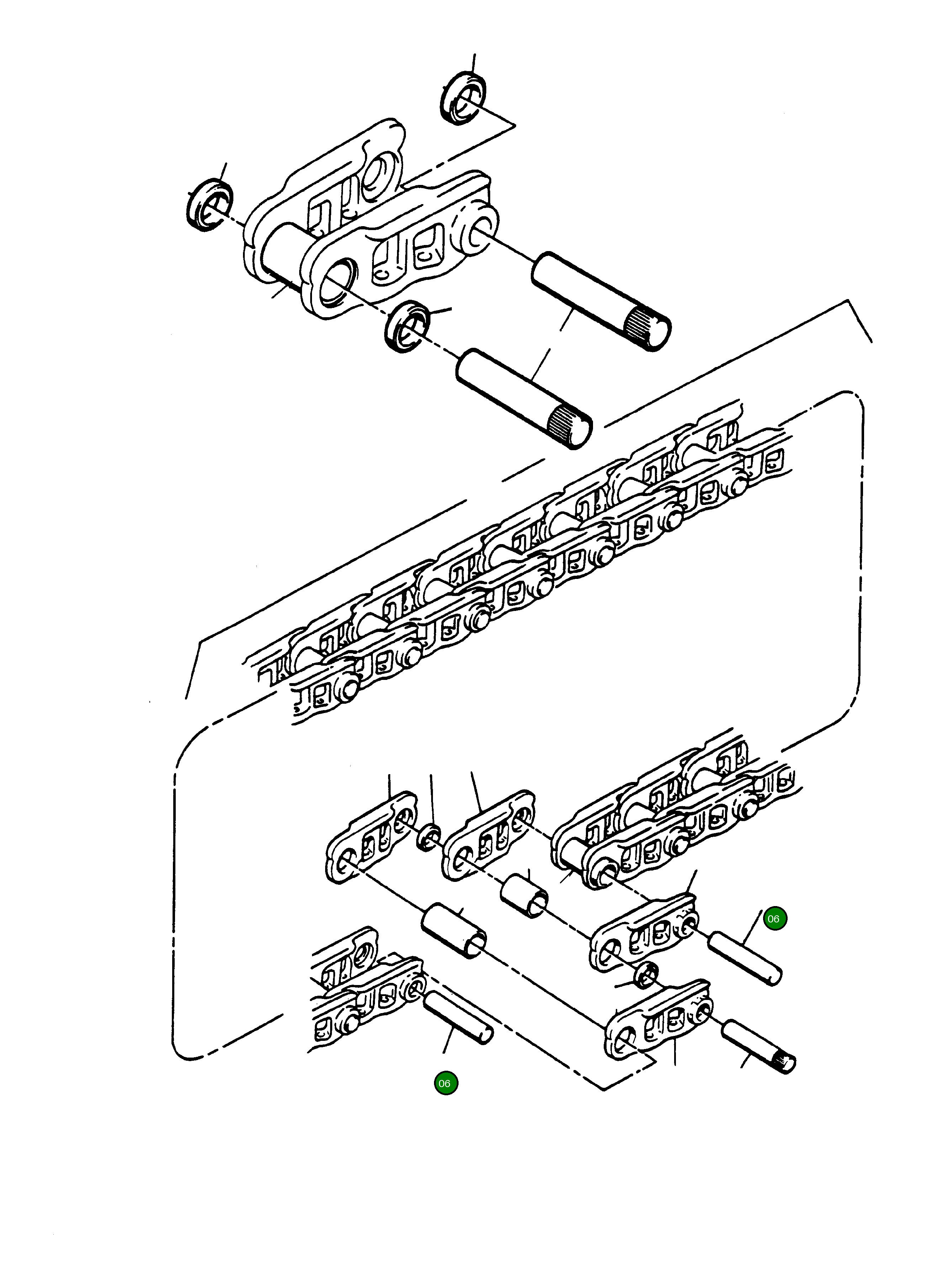 Палец гусеницы 697 251 73 Komatsu