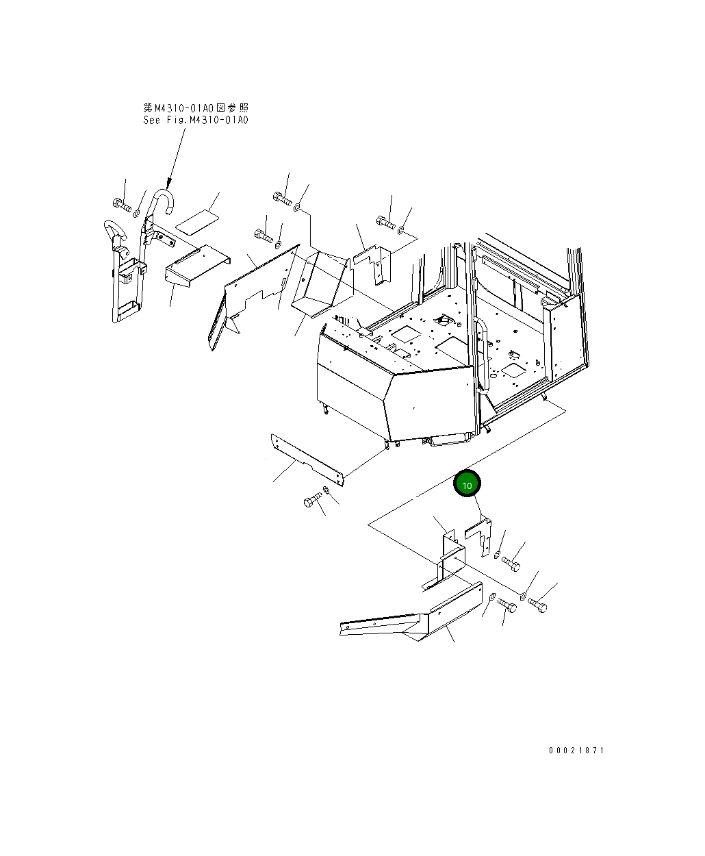 Пластина 416-Z97-3761 Komatsu