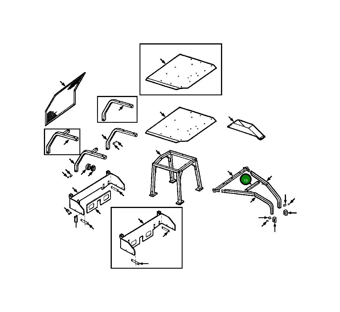 Передняя поперечная балка 740 945 C1 Komatsu