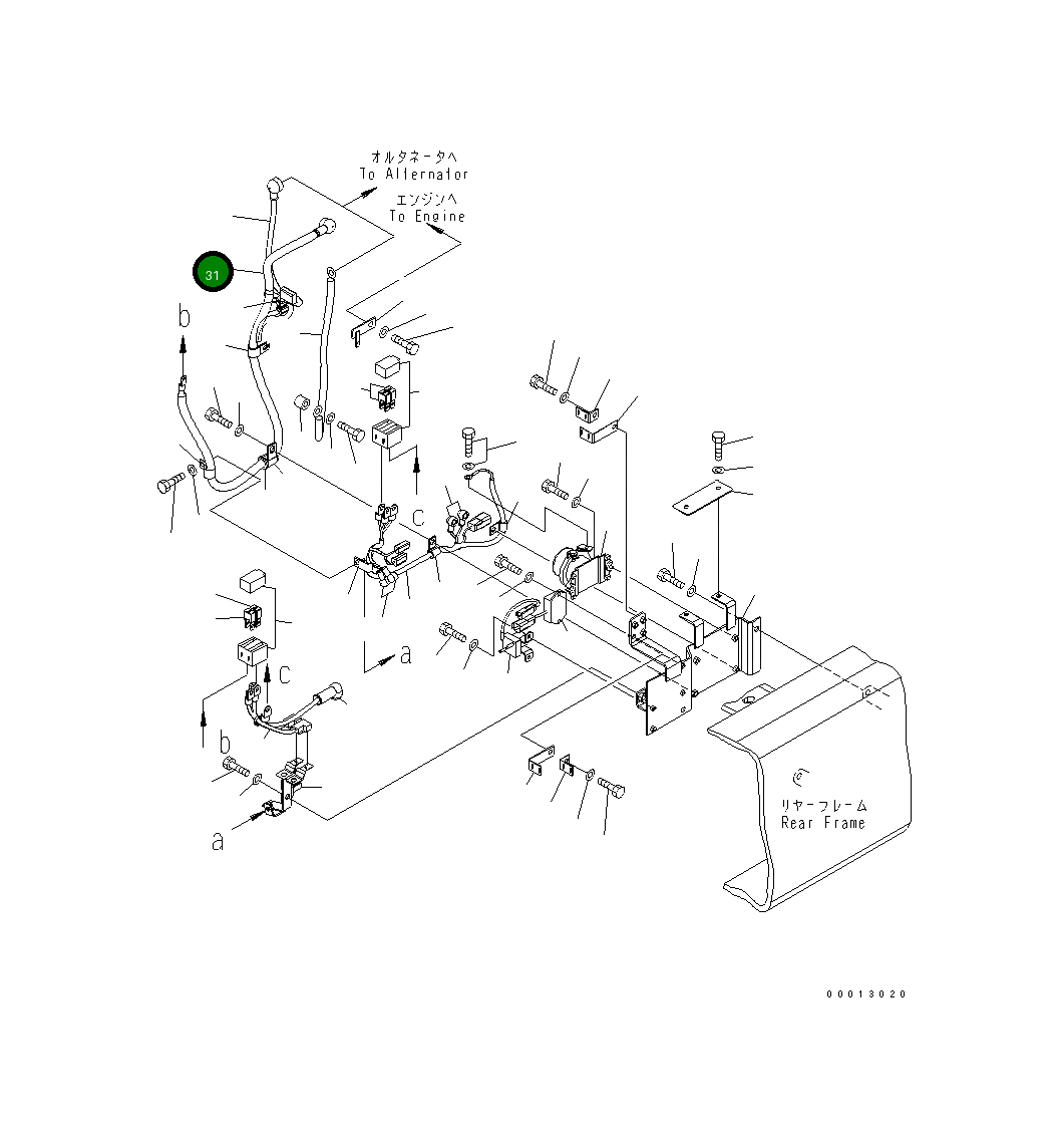 Провод 416-Z91-3111 Komatsu