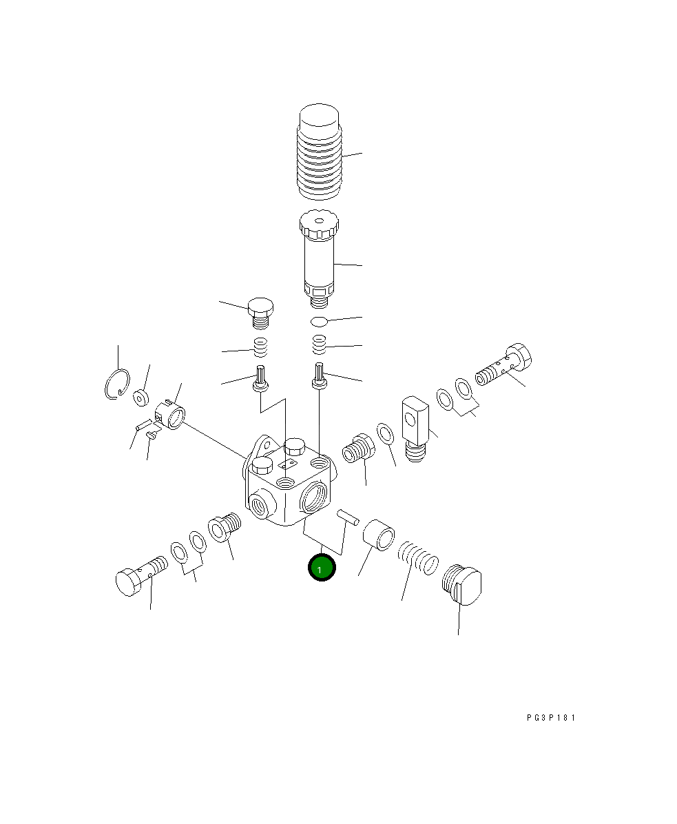 Подкачивающий насос, в сборе DK105235-1751 Komatsu