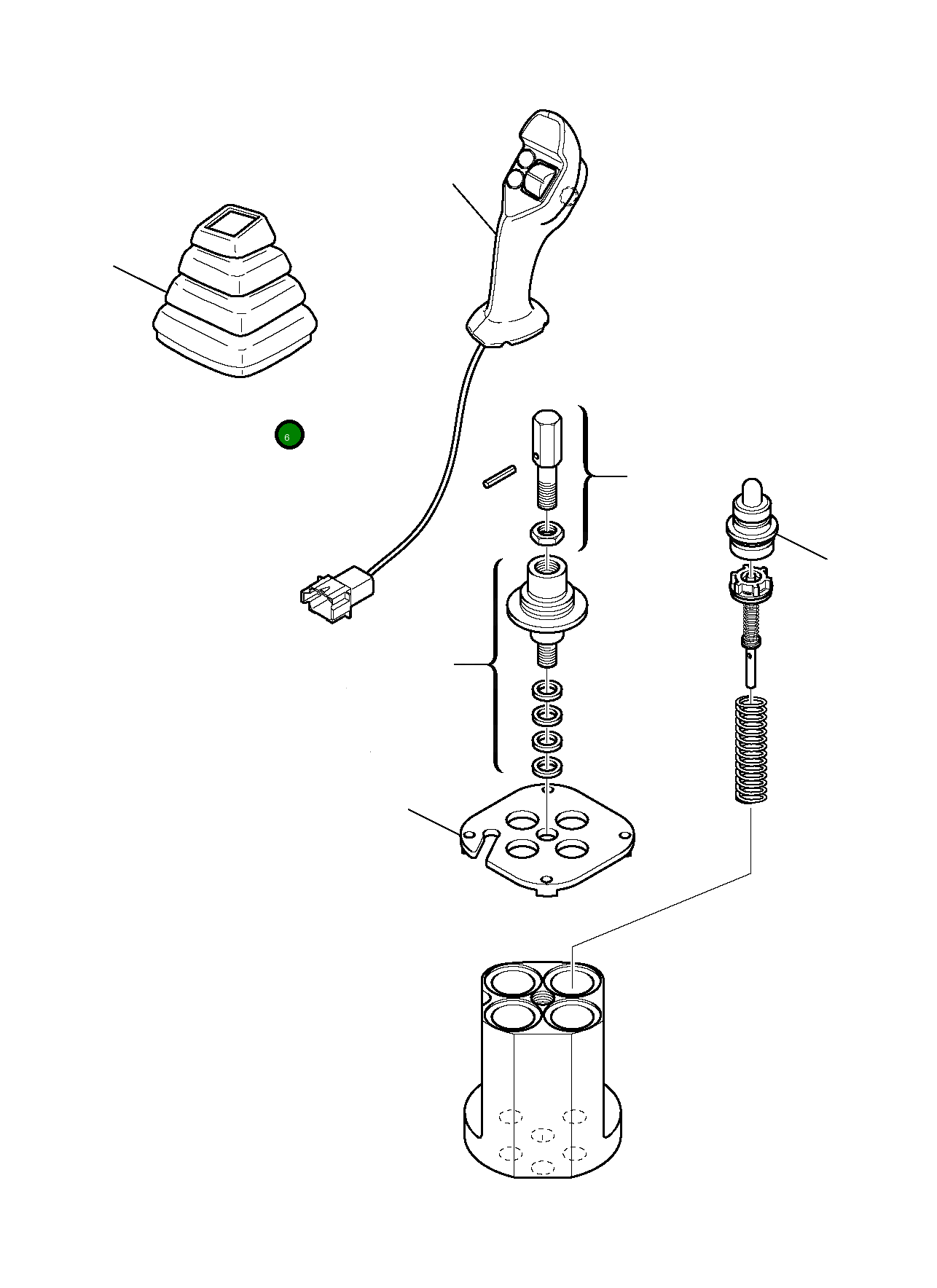 Пыльник RE08100053 Komatsu