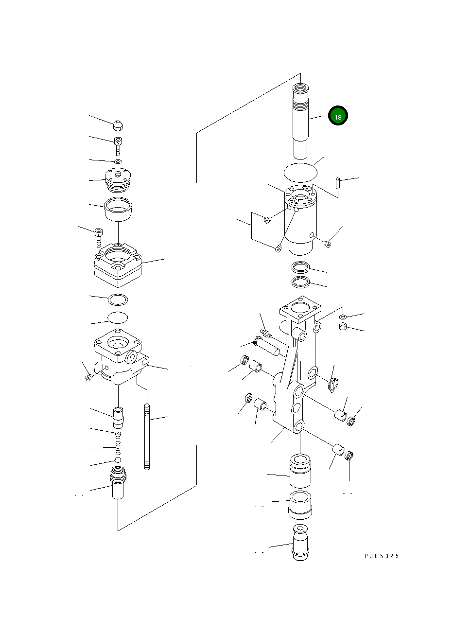 Поршень 20M-970-7430 Komatsu