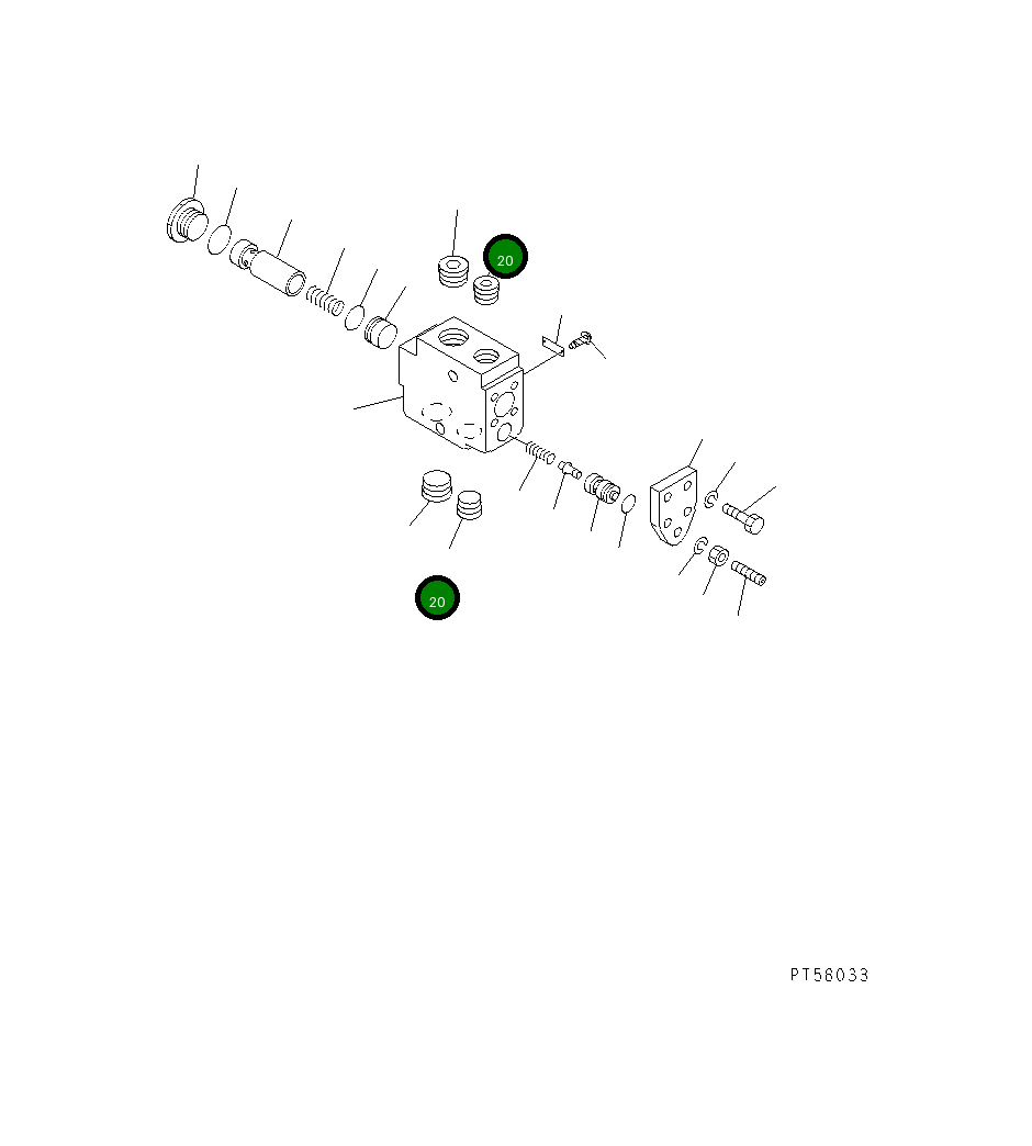 Пробка KB99001-04030 Komatsu