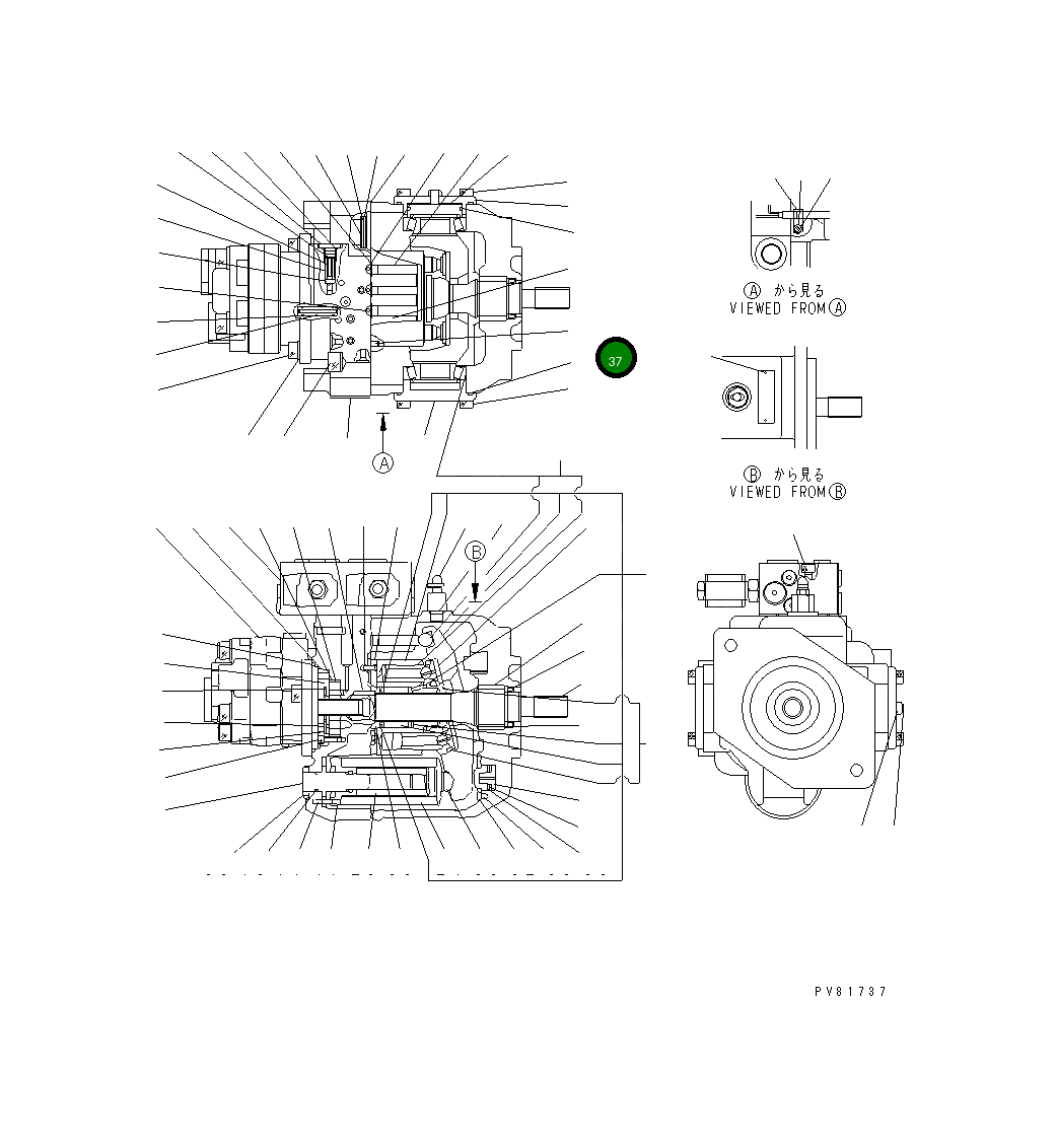 Палец YM172176-73440 Komatsu