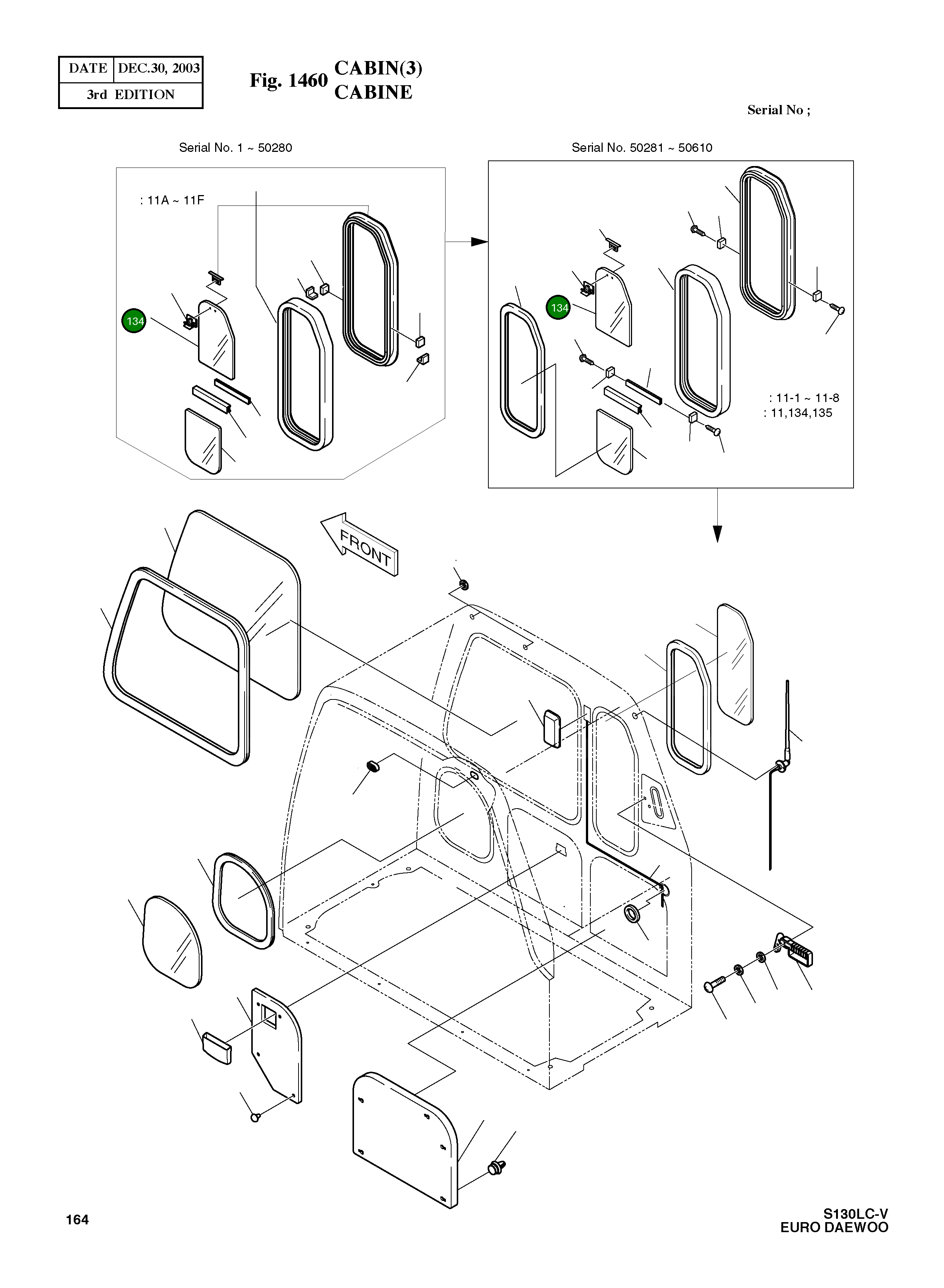 Стекло 2903-1242 Komatsu