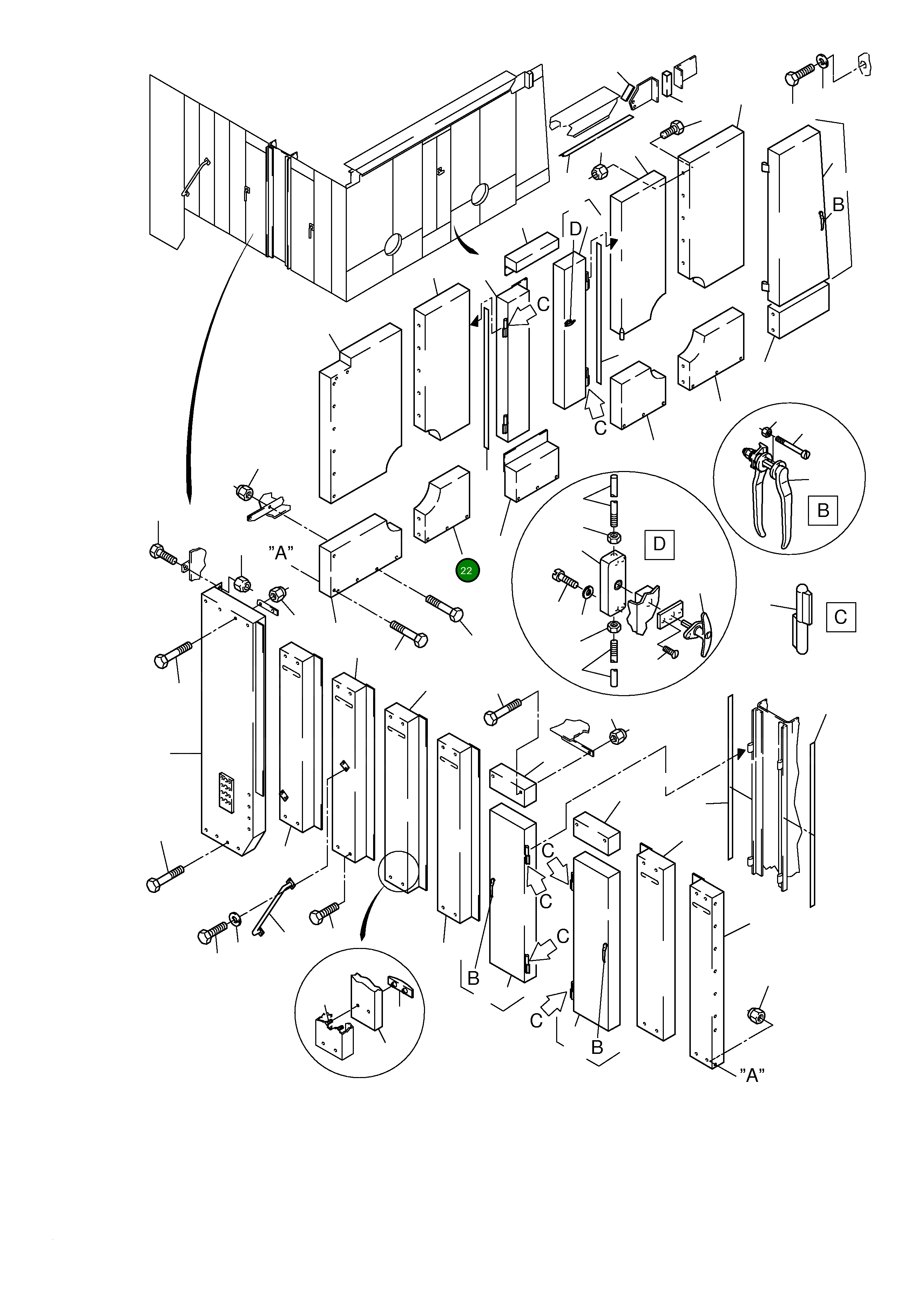 Стенка 642 035 40 Komatsu