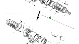 Правая балка-труба CA0138738 Komatsu