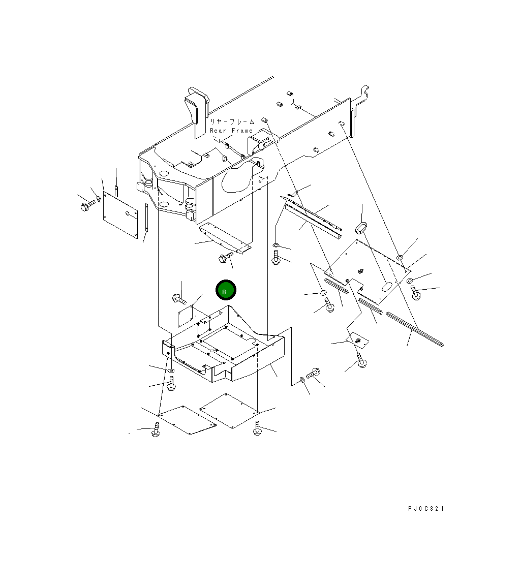 Пластина 415-54-21990 Komatsu
