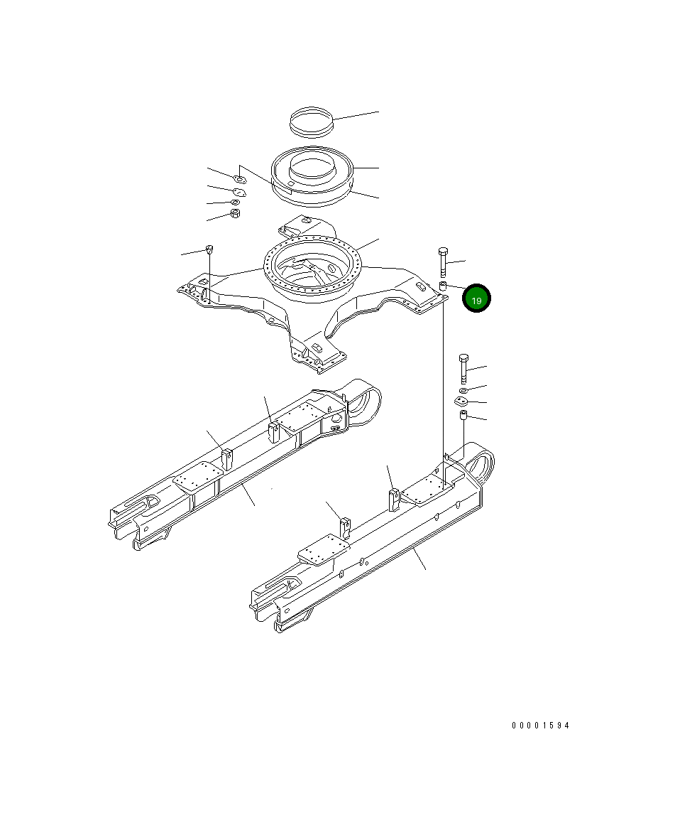 Проставка 208-30-K1250 Komatsu