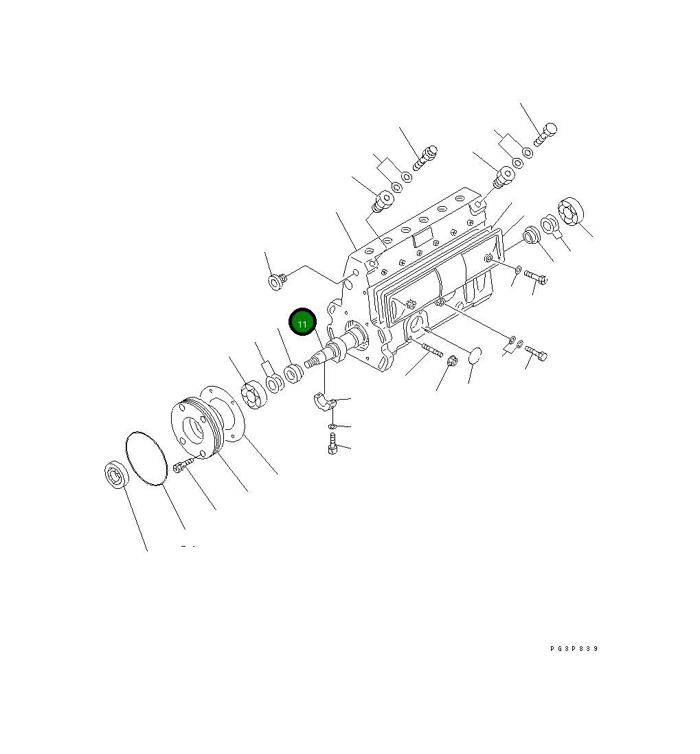 Распределительный вал DK131371-4900 Komatsu