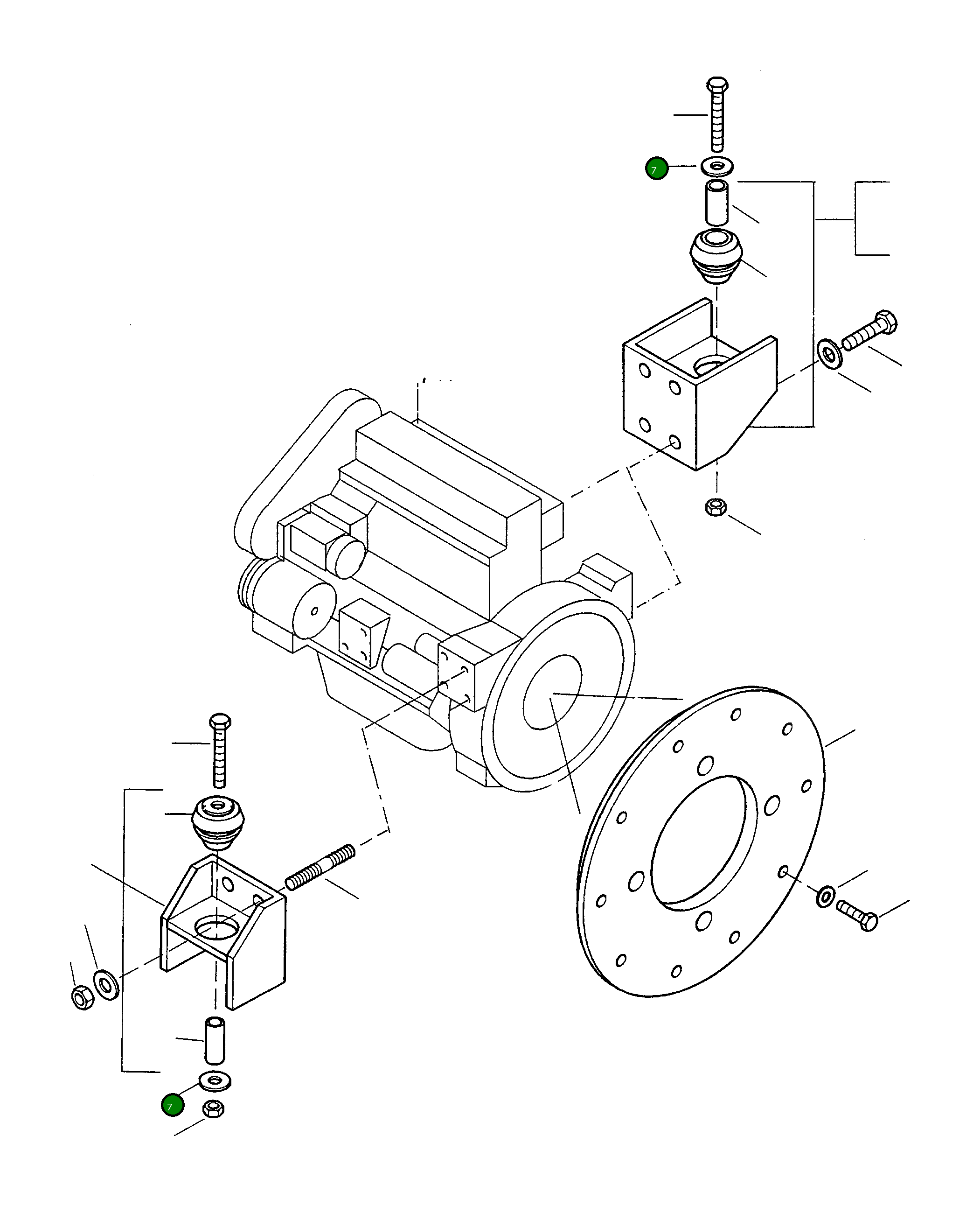 Плоская шайба 2952295M1 Komatsu