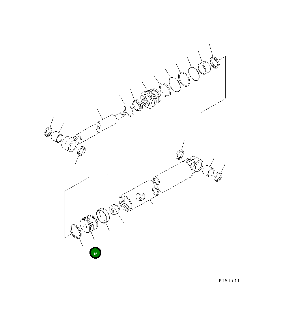 Поршень 707-36-09011 Komatsu