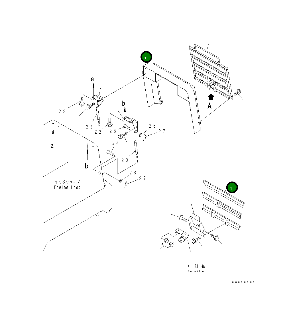 Решётка 416-54-21181 Komatsu
