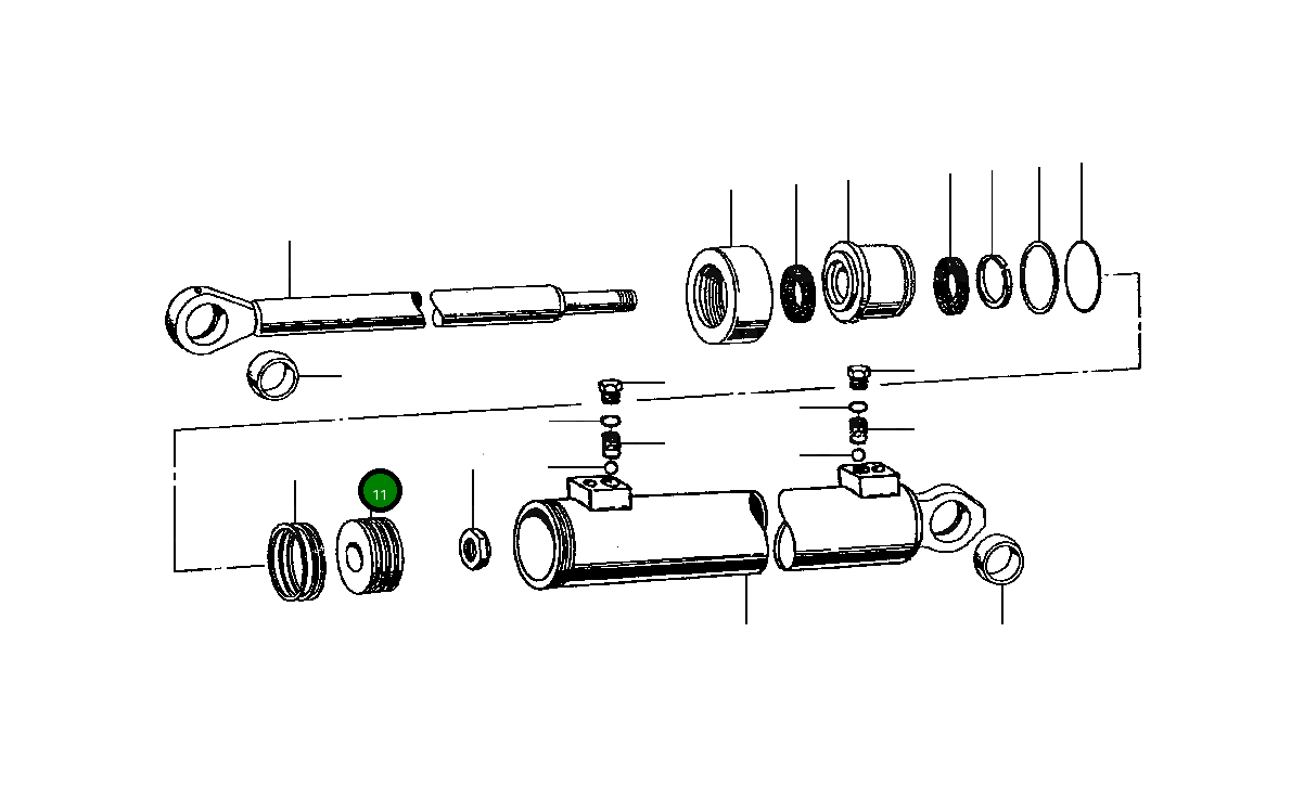 Поршень 77 007 Komatsu