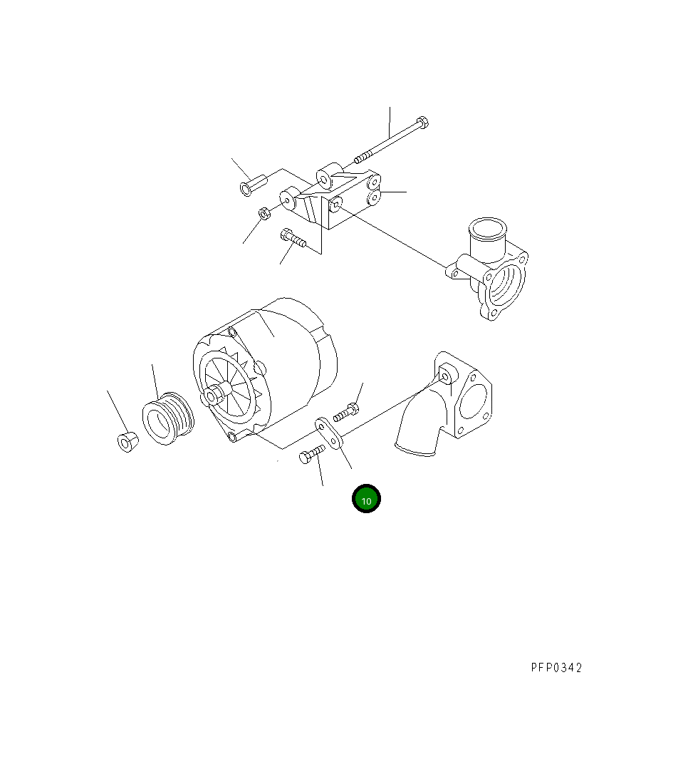 Пластина 6736-81-6130 Komatsu