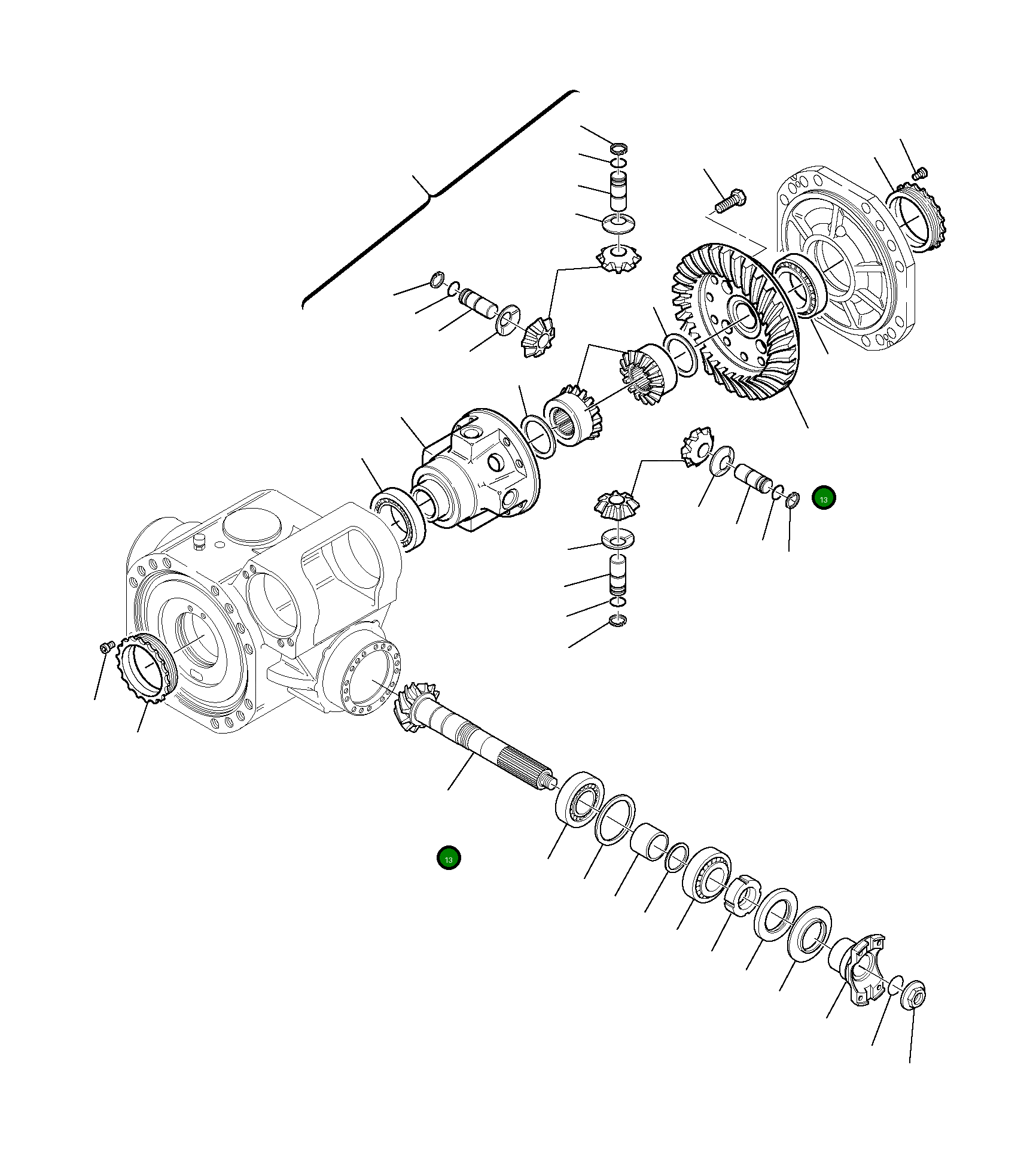 Пара конических шестерён DG1120450037 Komatsu