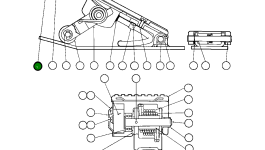 Педаль VE3520 Komatsu
