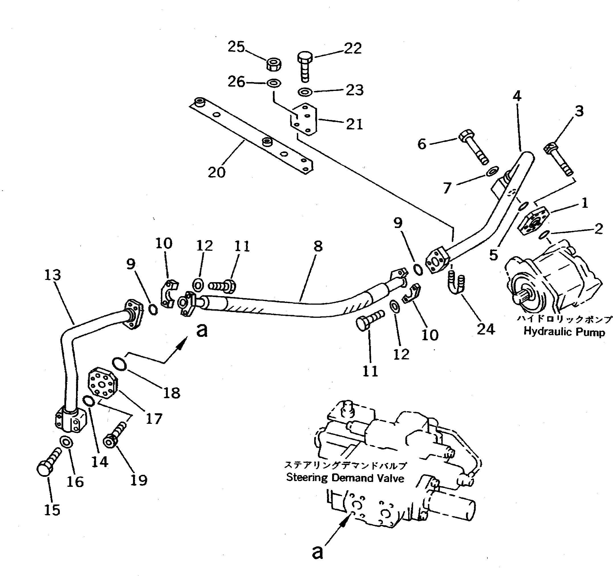 Трубка 425-62-13392 Komatsu
