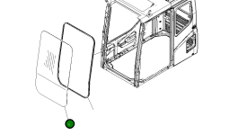 Стекло 21N-54-38280 Komatsu