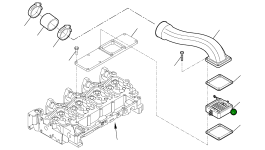 Патрубок впускного воздуха EA4894601 Komatsu