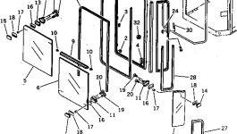 Стекло 21W-54-14440 Komatsu