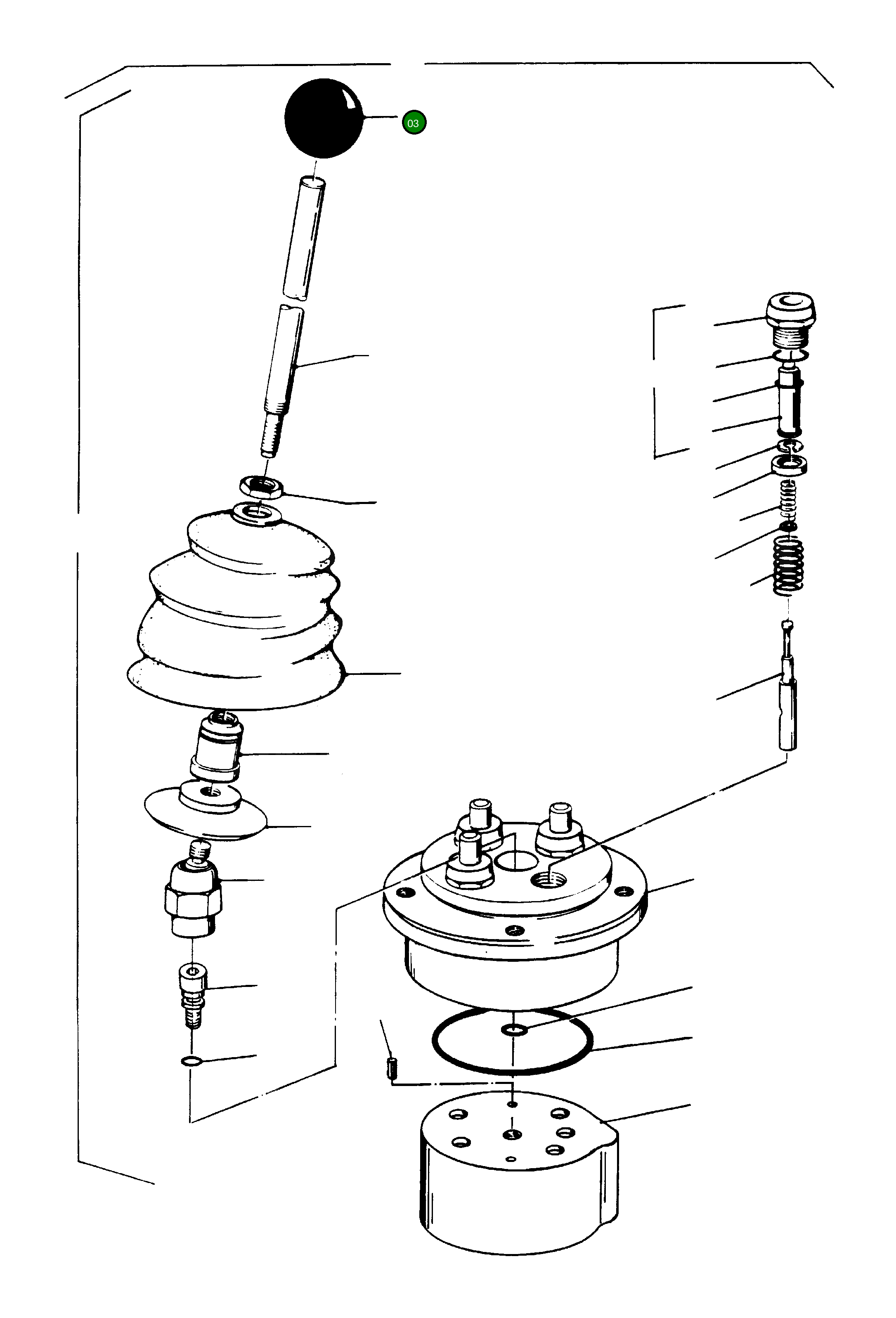 Ручка-шарик 962 904 Komatsu
