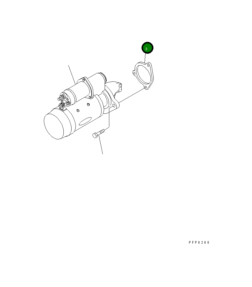 Прокладка 1239611H1 Komatsu