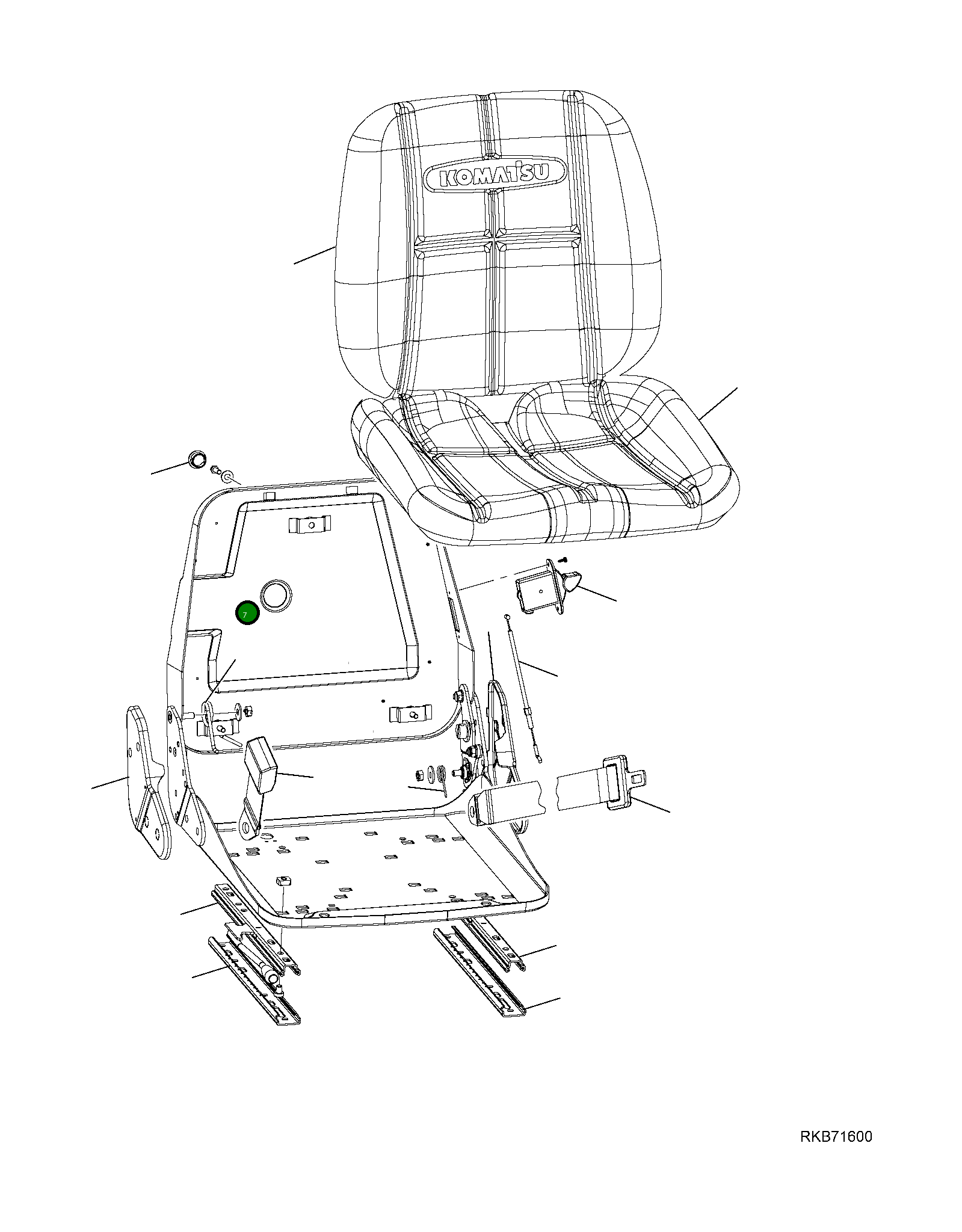 Пробка 22L-09-R2K60 Komatsu