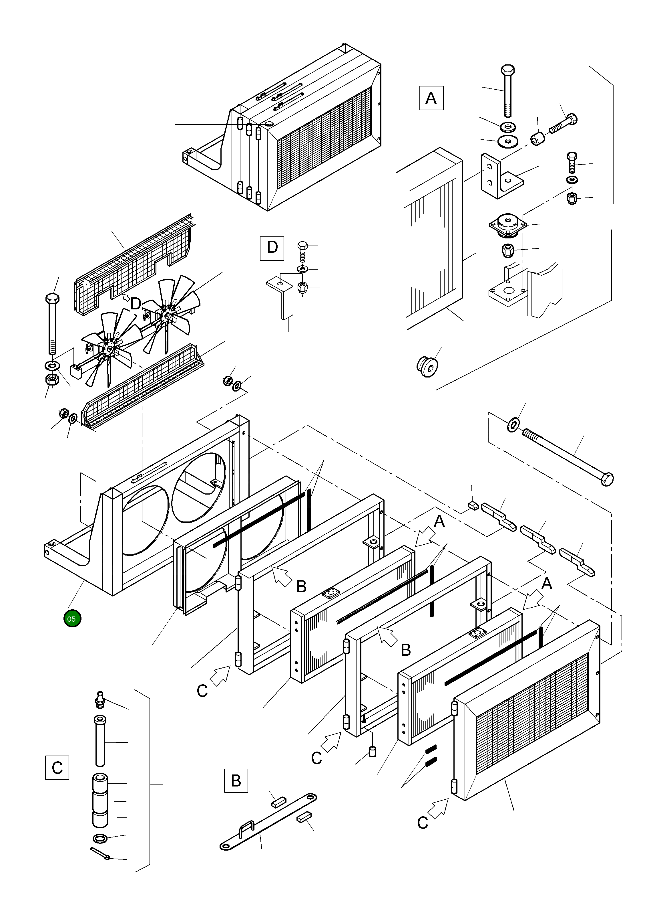 Рама 922 965 40 Komatsu