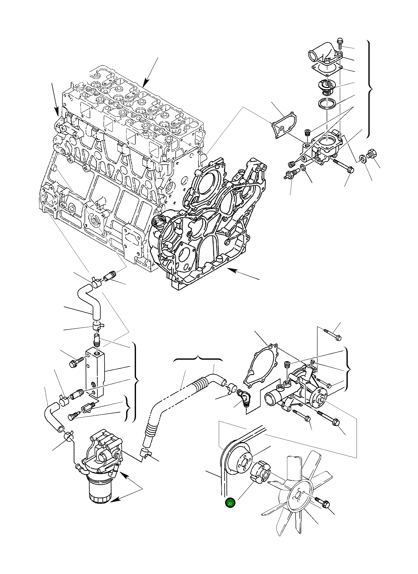 Проставка YM123910-44760 Komatsu