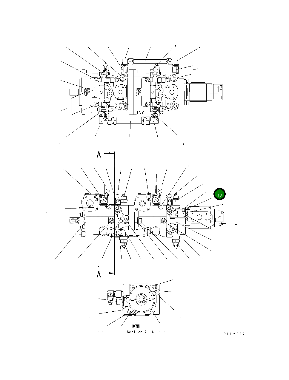 Пружинная шайба UC1303014938 Komatsu
