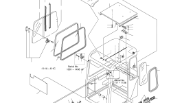 Стекло 903-00045 Komatsu