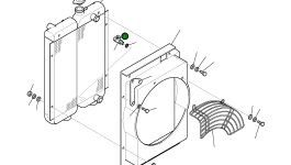 Радиатор 875600014 Komatsu