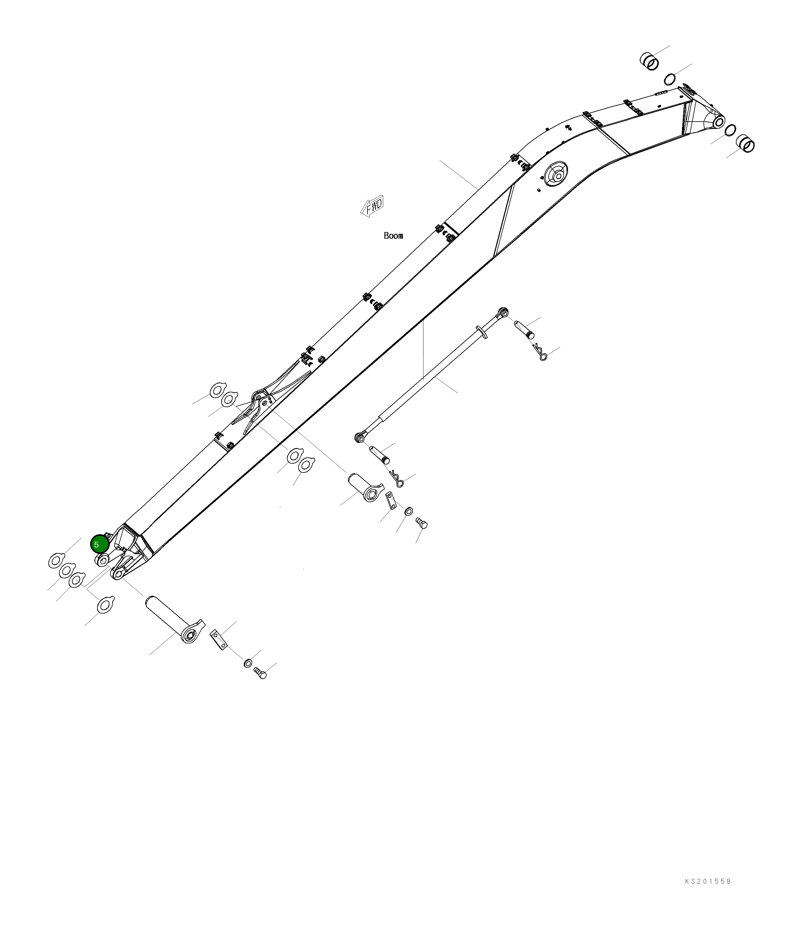 Проставка 20Y-70-31521 Komatsu