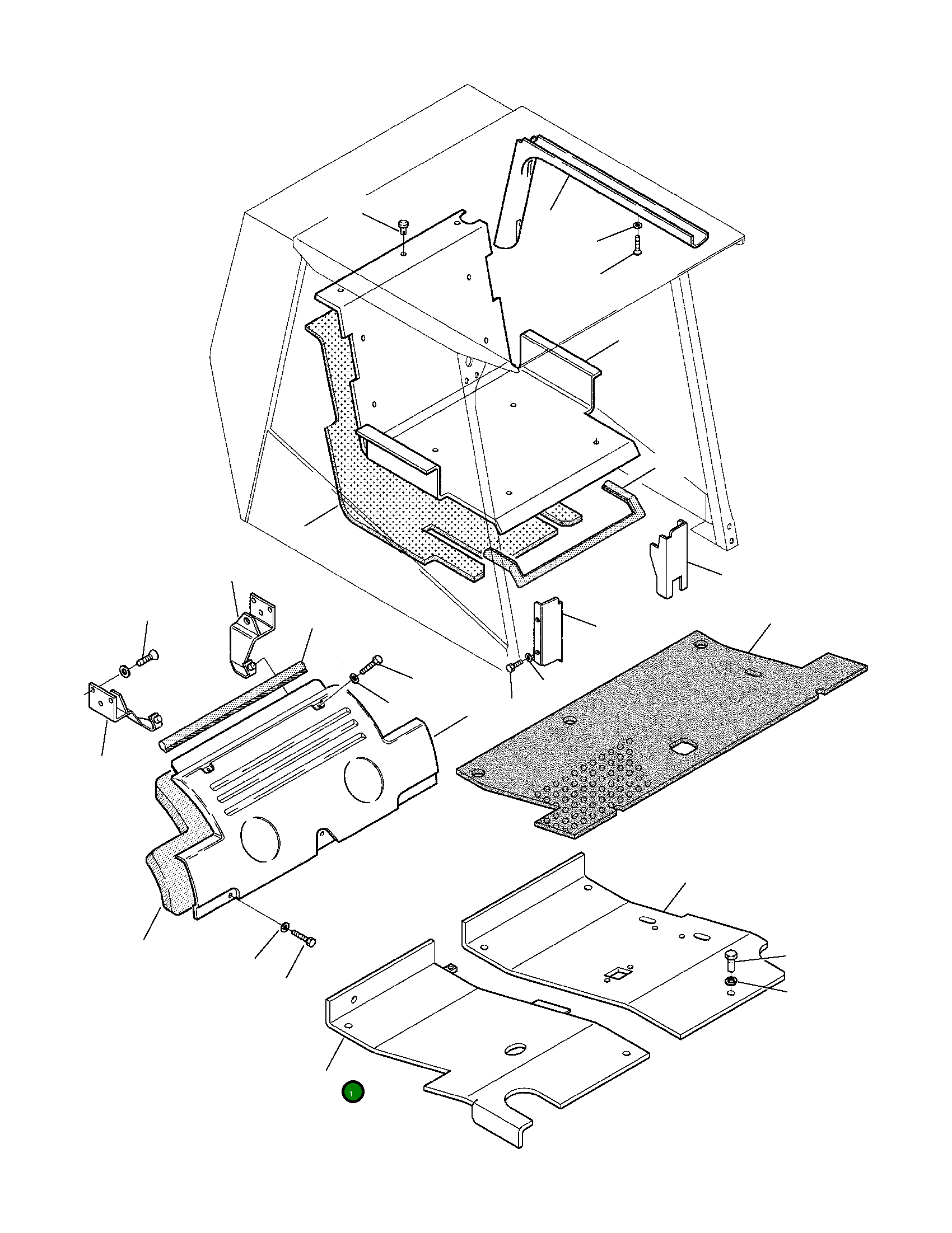 Панель, правая 338805060 Komatsu