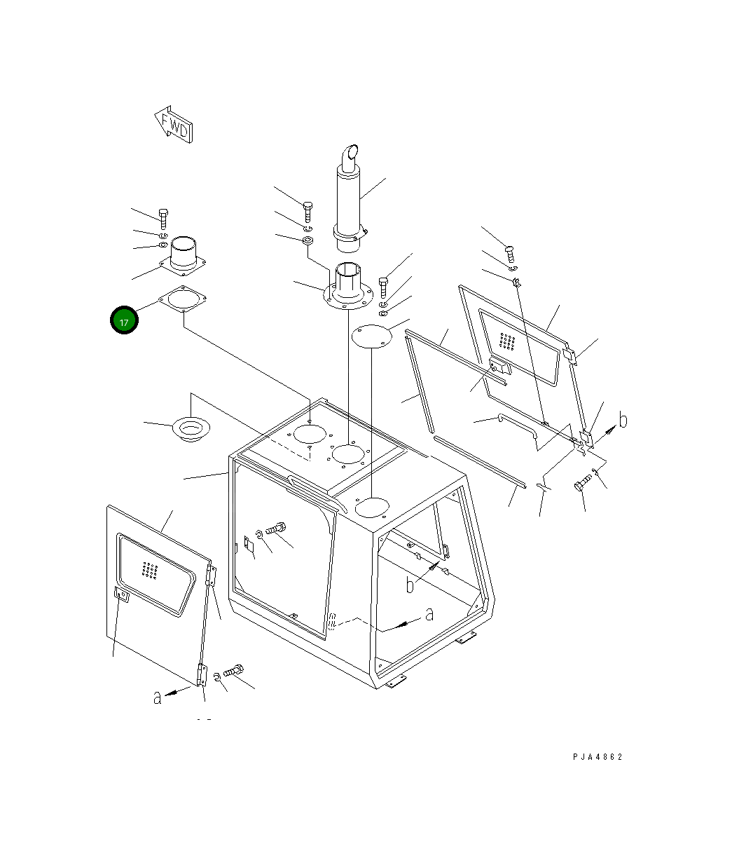 Прокладка 142-54-14271 Komatsu