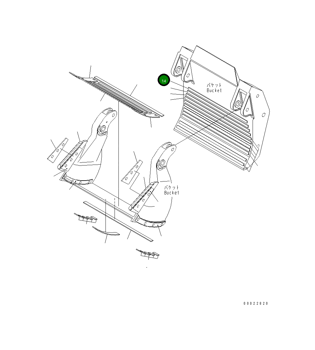 Пластина DM56725840 Komatsu