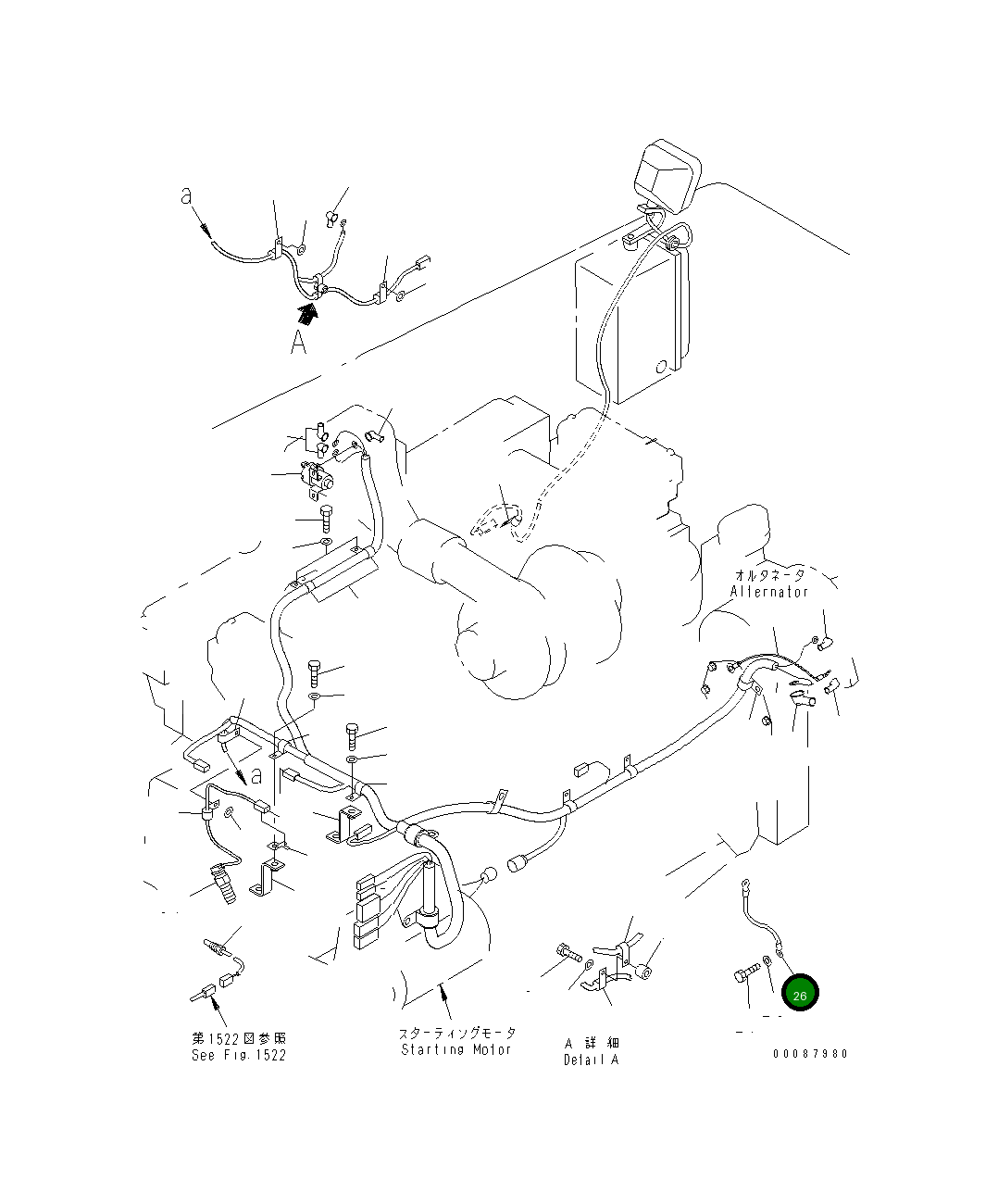 Провод 419-06-12460 Komatsu