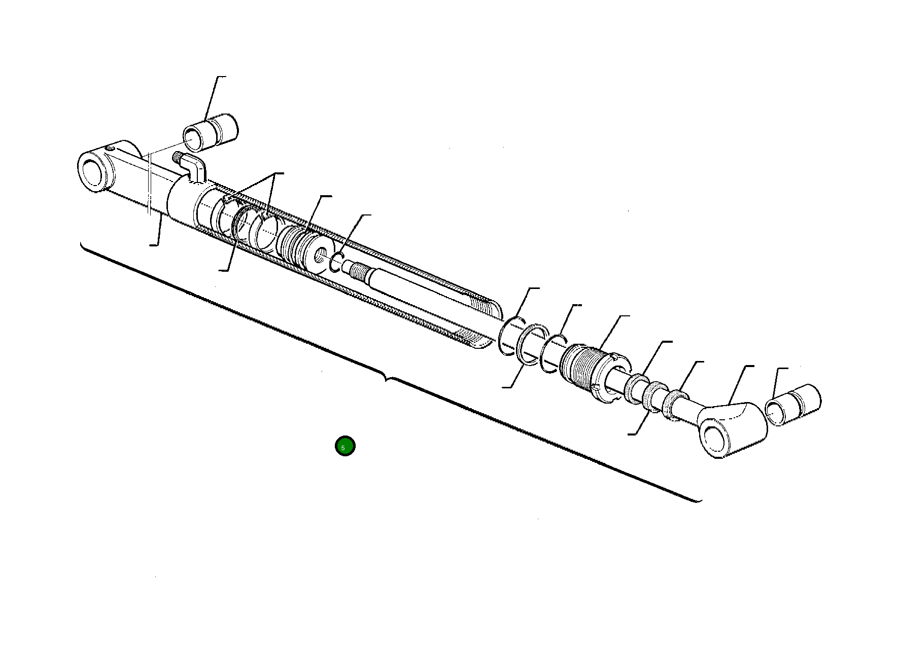 Поршень 391965015 Komatsu