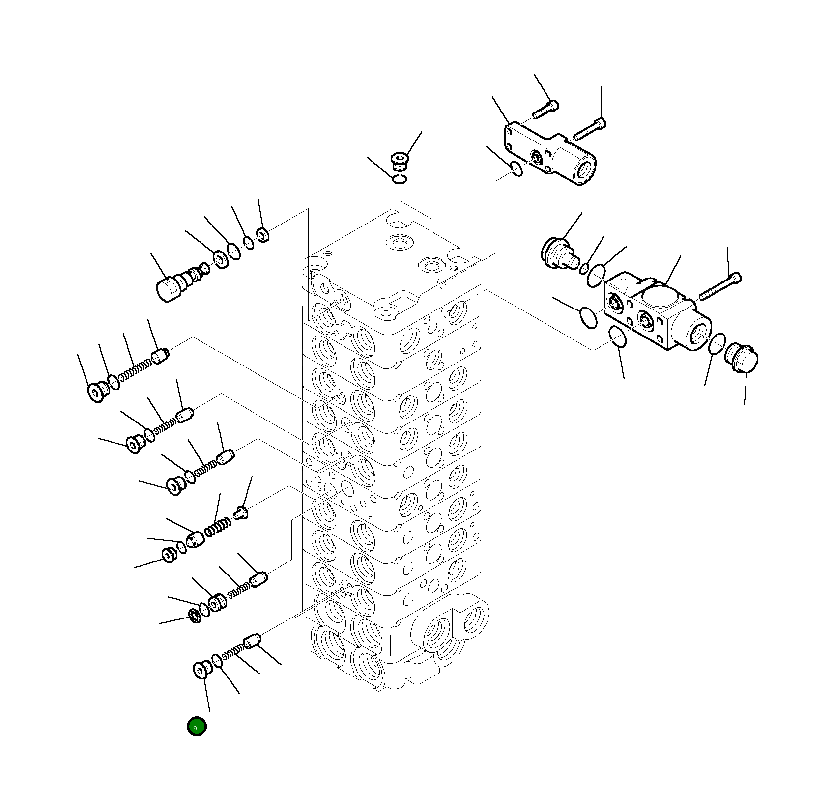 Пробка 890001928 Komatsu