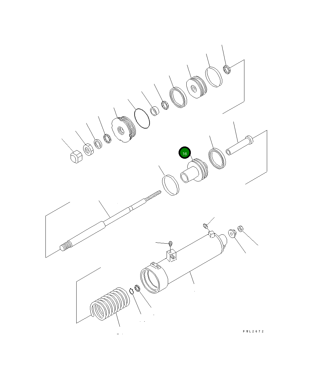 Поршень 195-33-14411 Komatsu