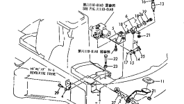 Педаль YM17217341700K Komatsu