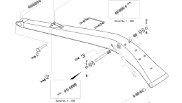 Регулировочная прокладка 2114-1059D71 Komatsu