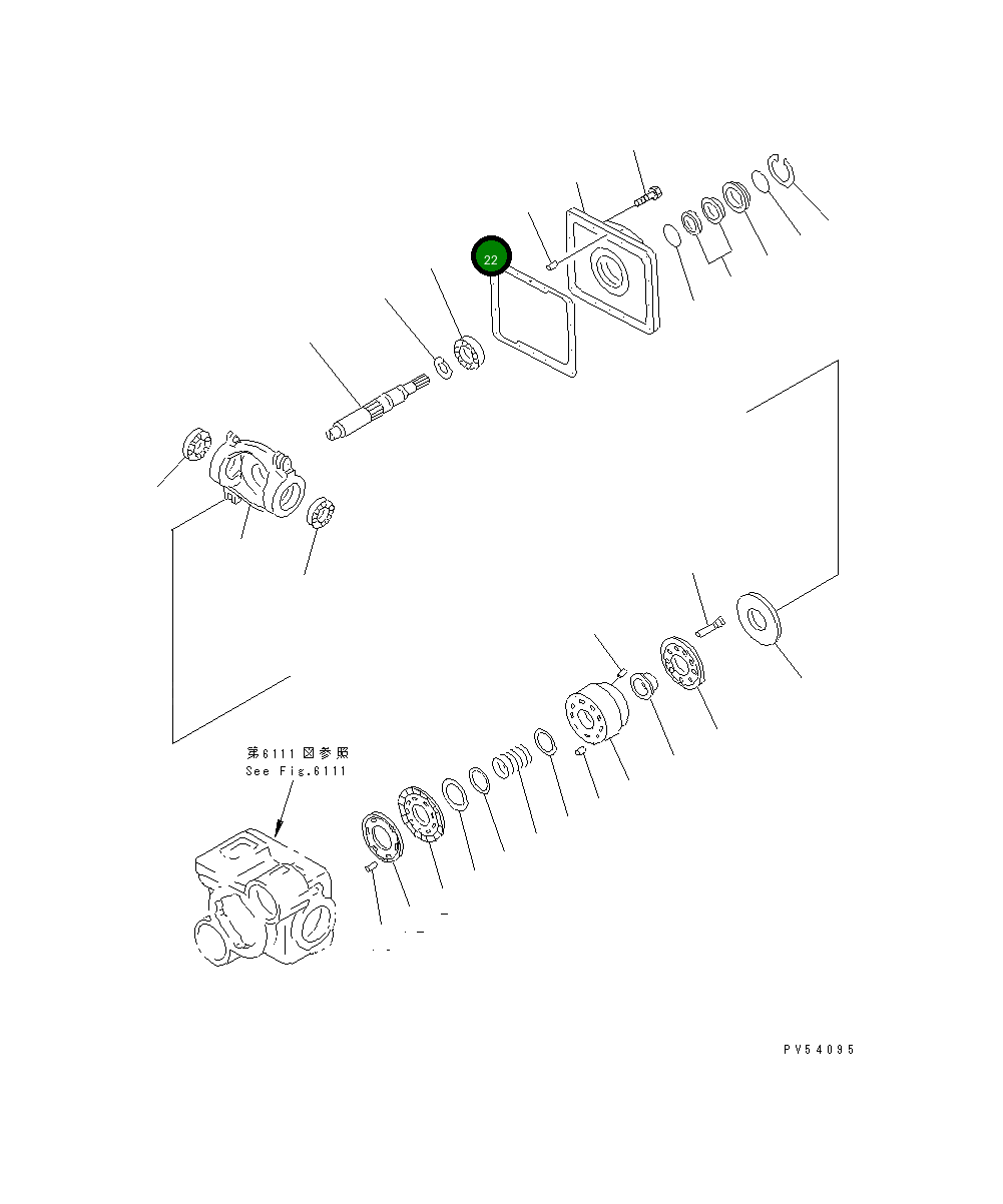 Прокладка 262-61-22510 Komatsu